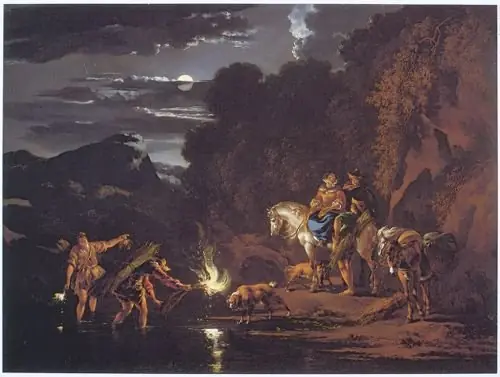 Moonlight Landscape with Crab Fishermen