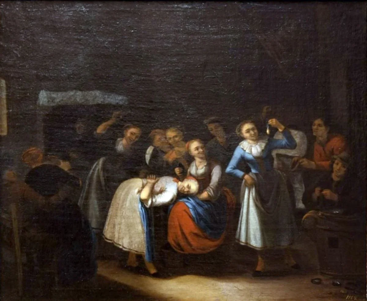 Focul (Dansul scrumbiei), by Gerrit Lundens, unspecified, 1664