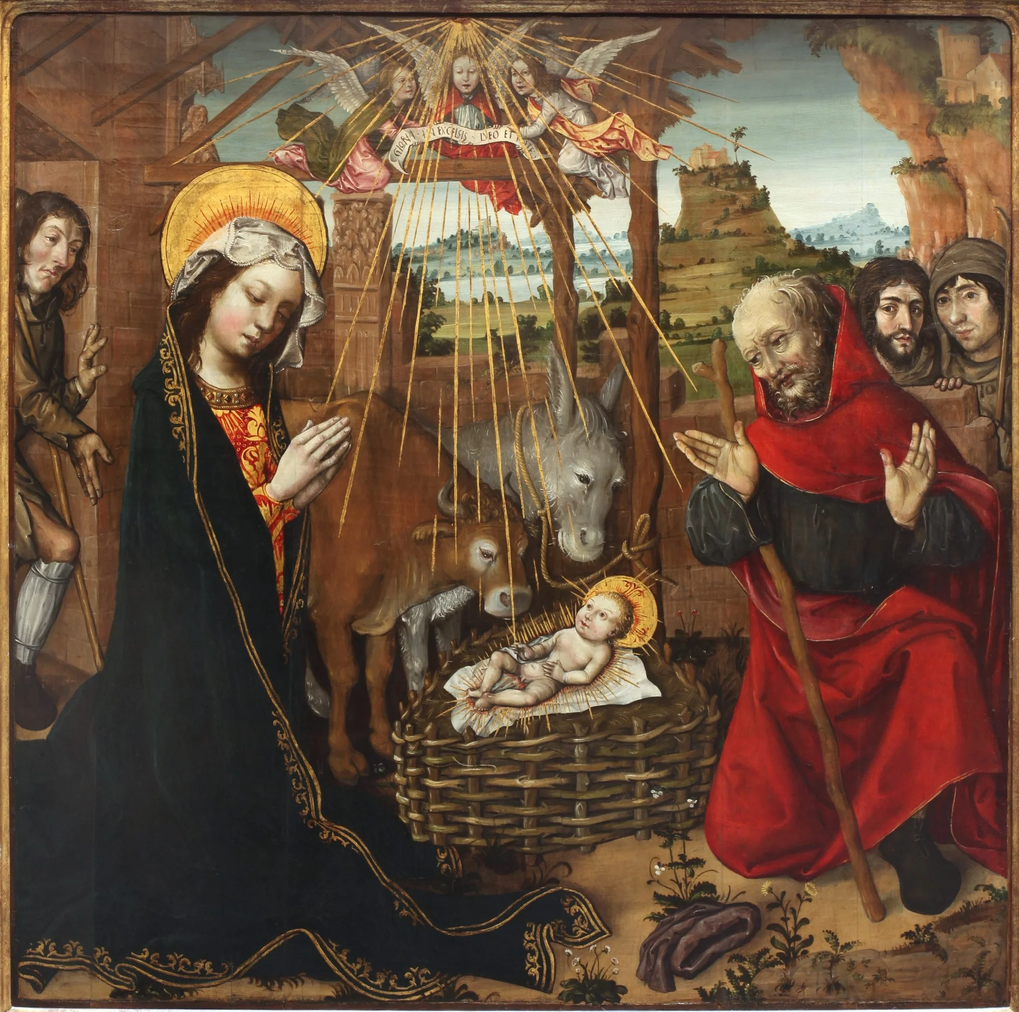 The adoration of the Child, by Jacquelin de Montluçon, oil, 1498