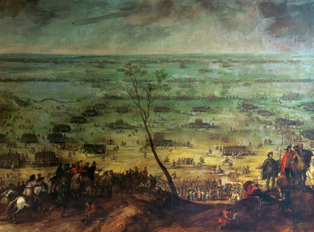 The battle at Lützen, 1632