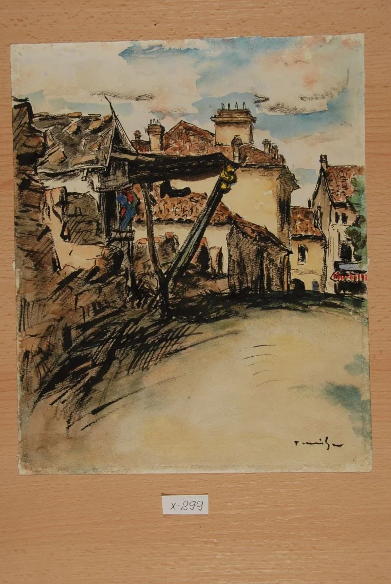 Case din Mangalia, by Nicolae Tonitza, 1923