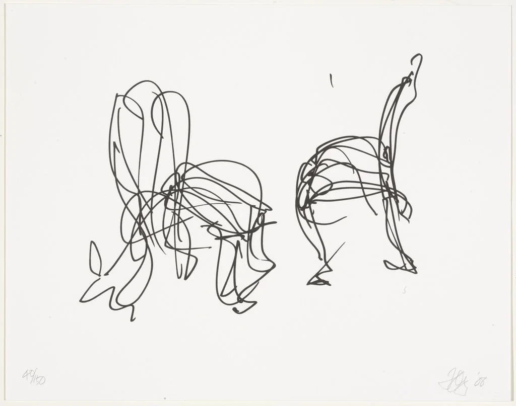 Untitled, by Frank O. Gehry, ink, 2008