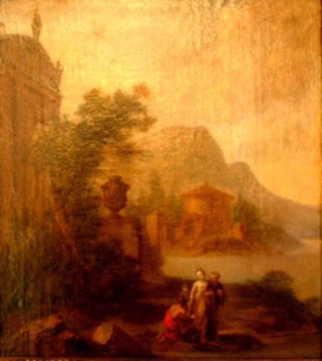 Moise salvat din apă, by anonim italian, 1750