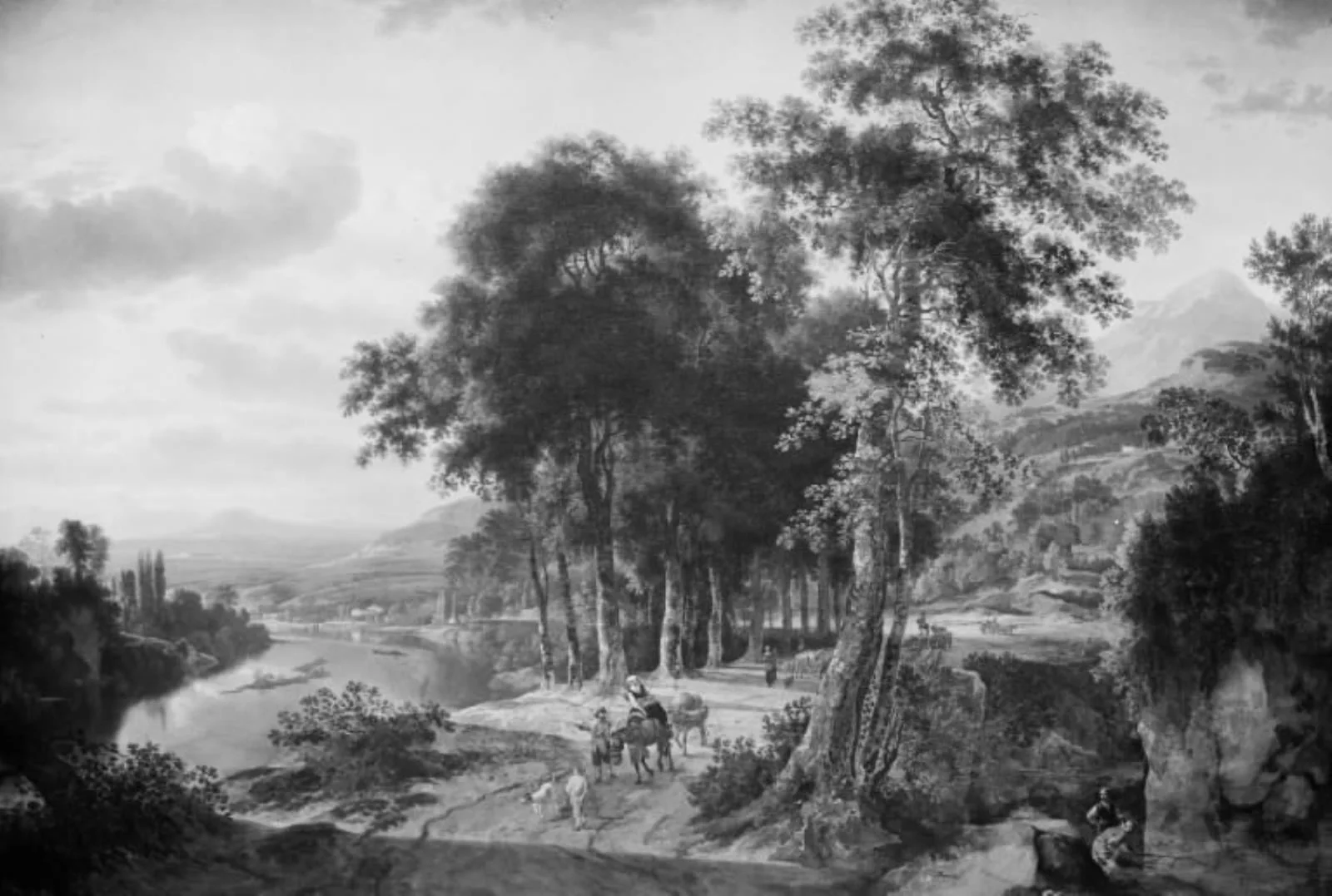 Southern Landscape, Sunset, by Unknown, unspecified, 1650