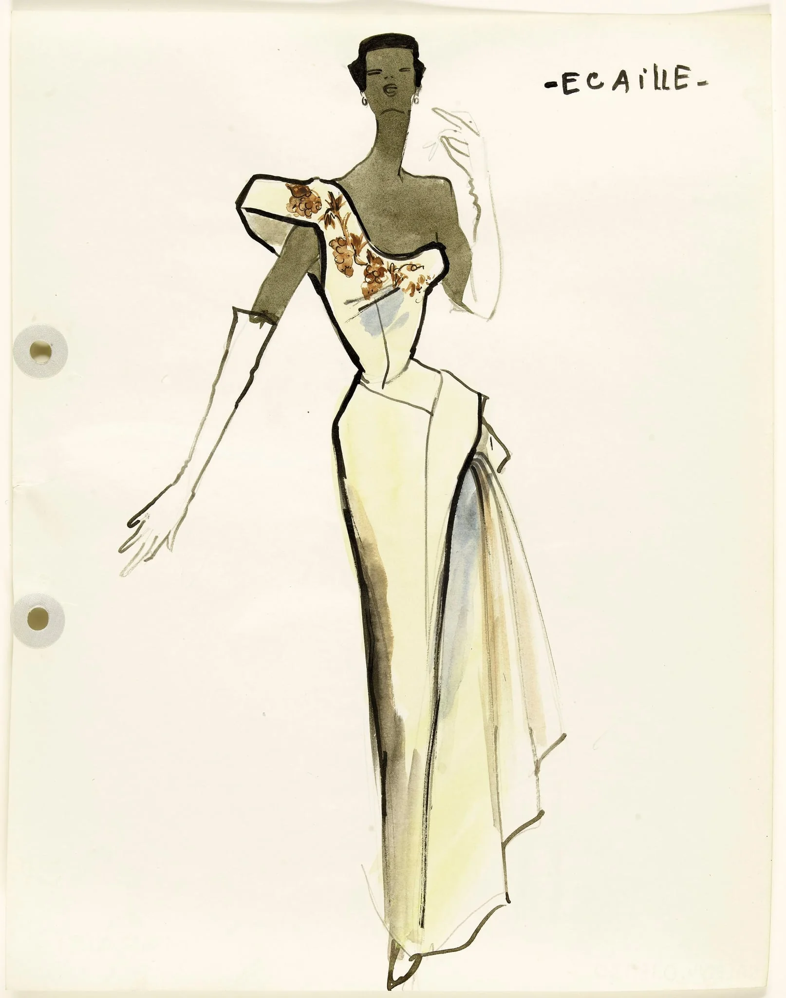 'Ecaille', by Marie-Louise Carven, 1951