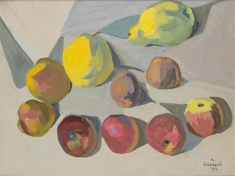 Fruits, by Martiros Saryan, tempera, 1912