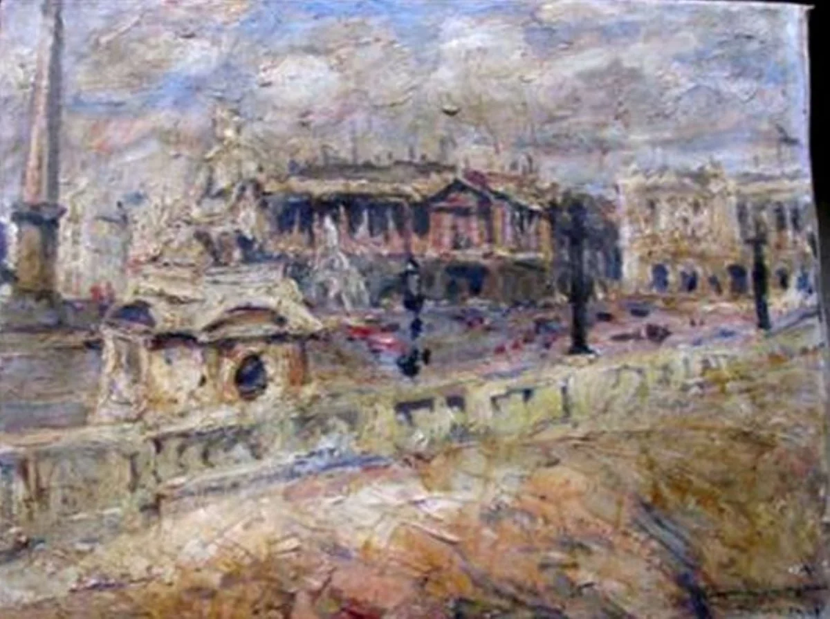 Piața Concordiei, by Rudolf Schweitzer-Cumpăna, 1931