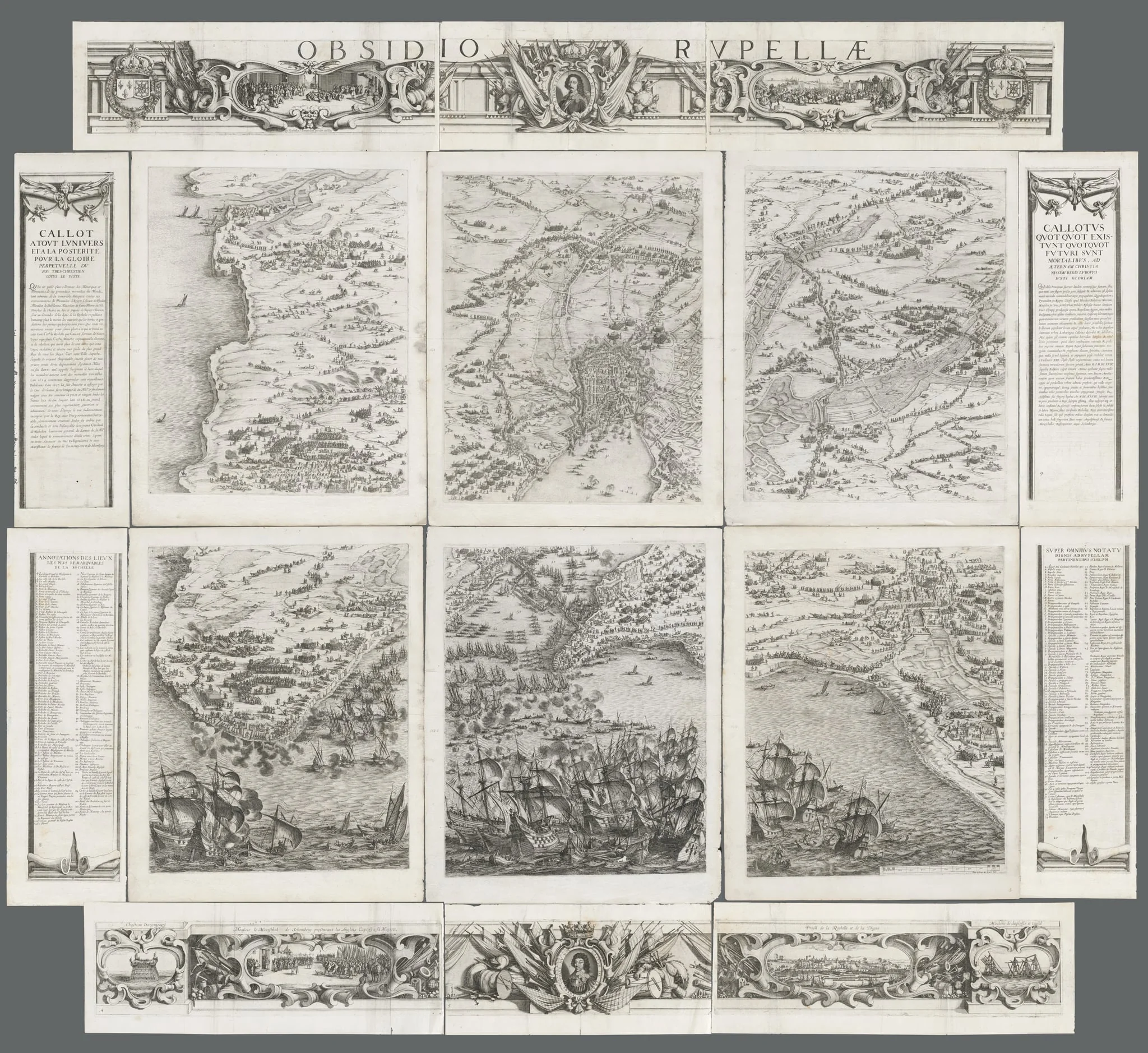 The Siege of La Rochelle, by Israel Henriet, 1629