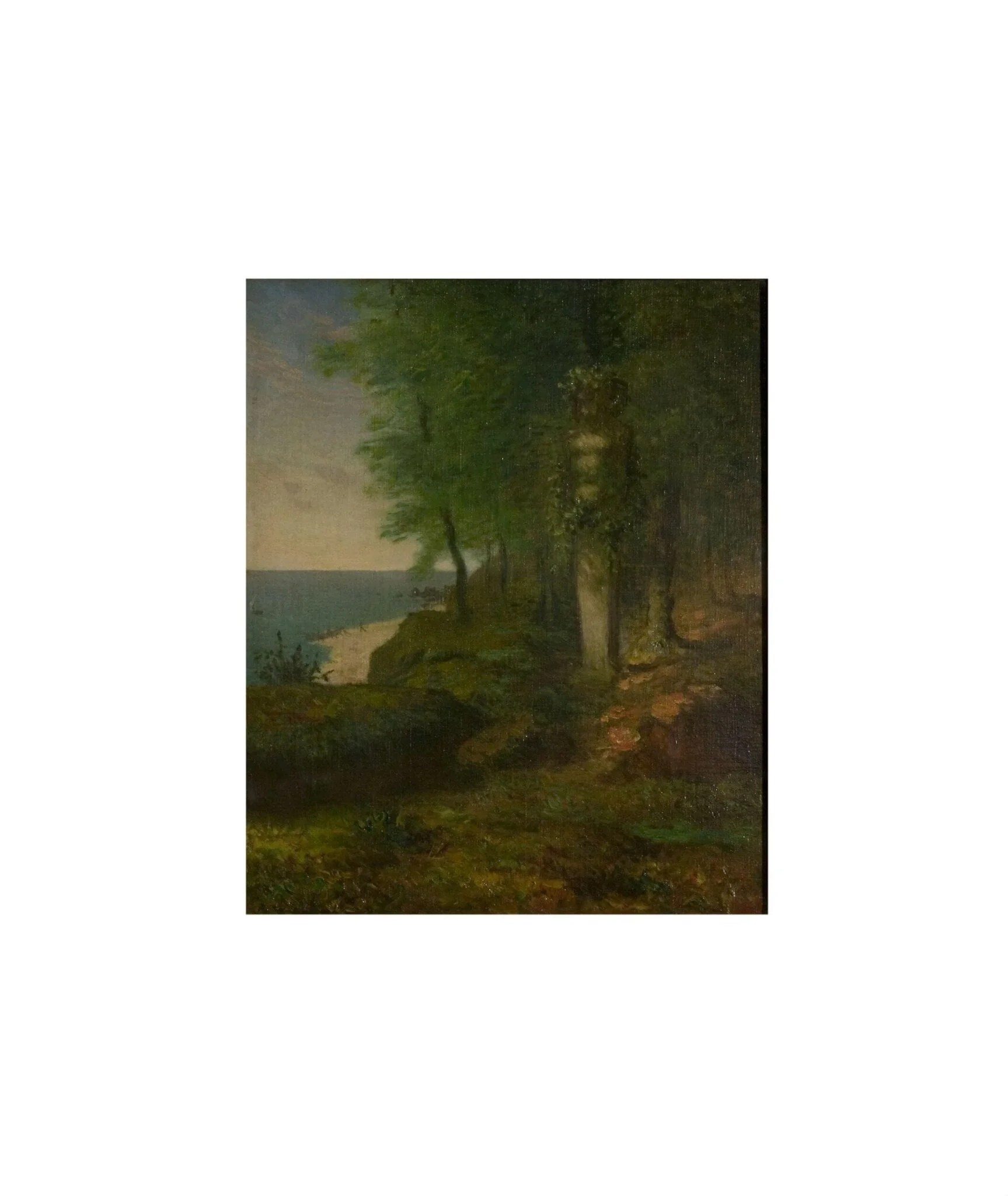 Study for the four seasons: Spring (Daphnis and Chloe), by Jean François Millet, oil, 1865