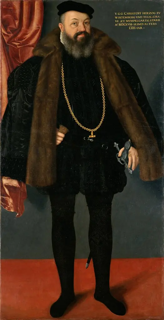 Portrait of Duke Christoph von Württemberg (1515-1568) in Spanish costume