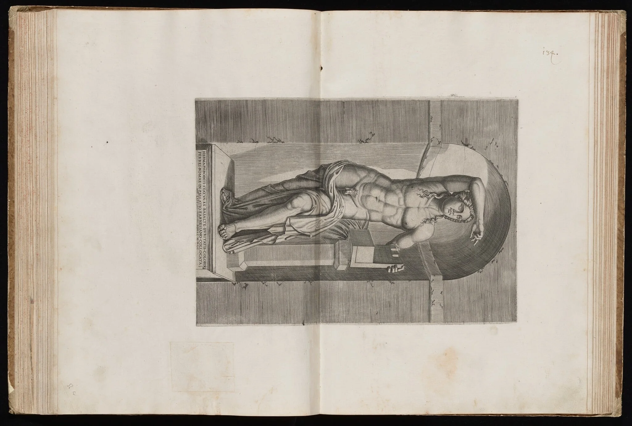 The Farnese Apollo, called 'Hermaphroditus', by Italian 16th Century, ink, 1552