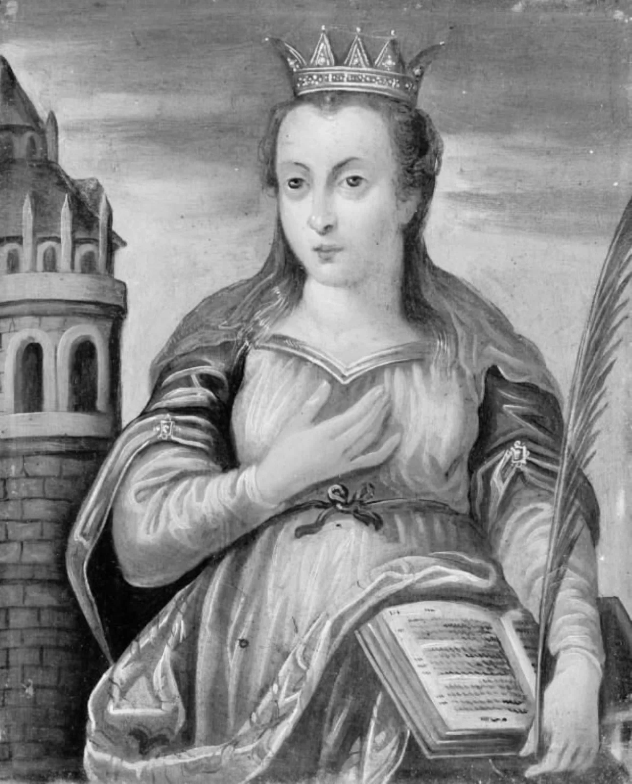 Den hellige Katharina, by Unknown, 1750