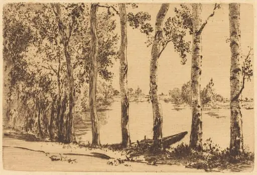 Trembles au bord de la Seine (Aspens on the Banks of the Seine)