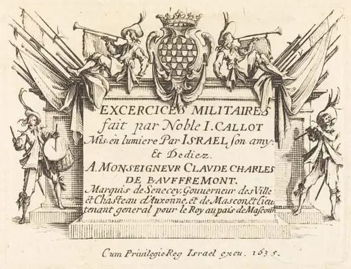 Title Page for "The Military Exercises"