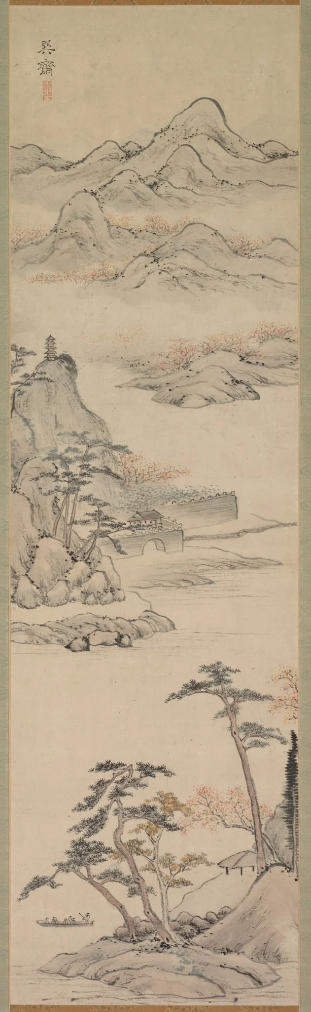 Landscape with Boaters
