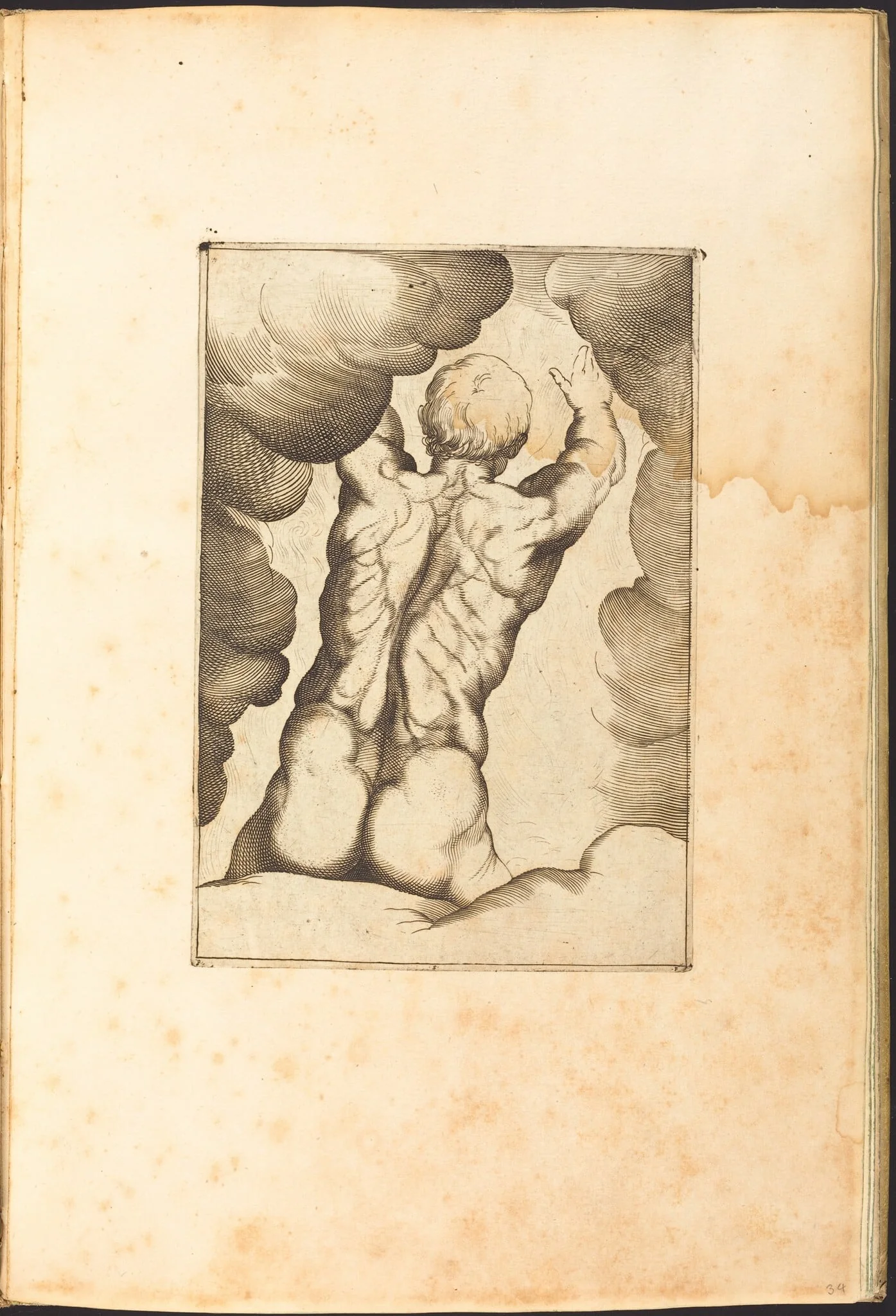 Print from Drawing Book, by Luca Ciamberlano, ink, 1615