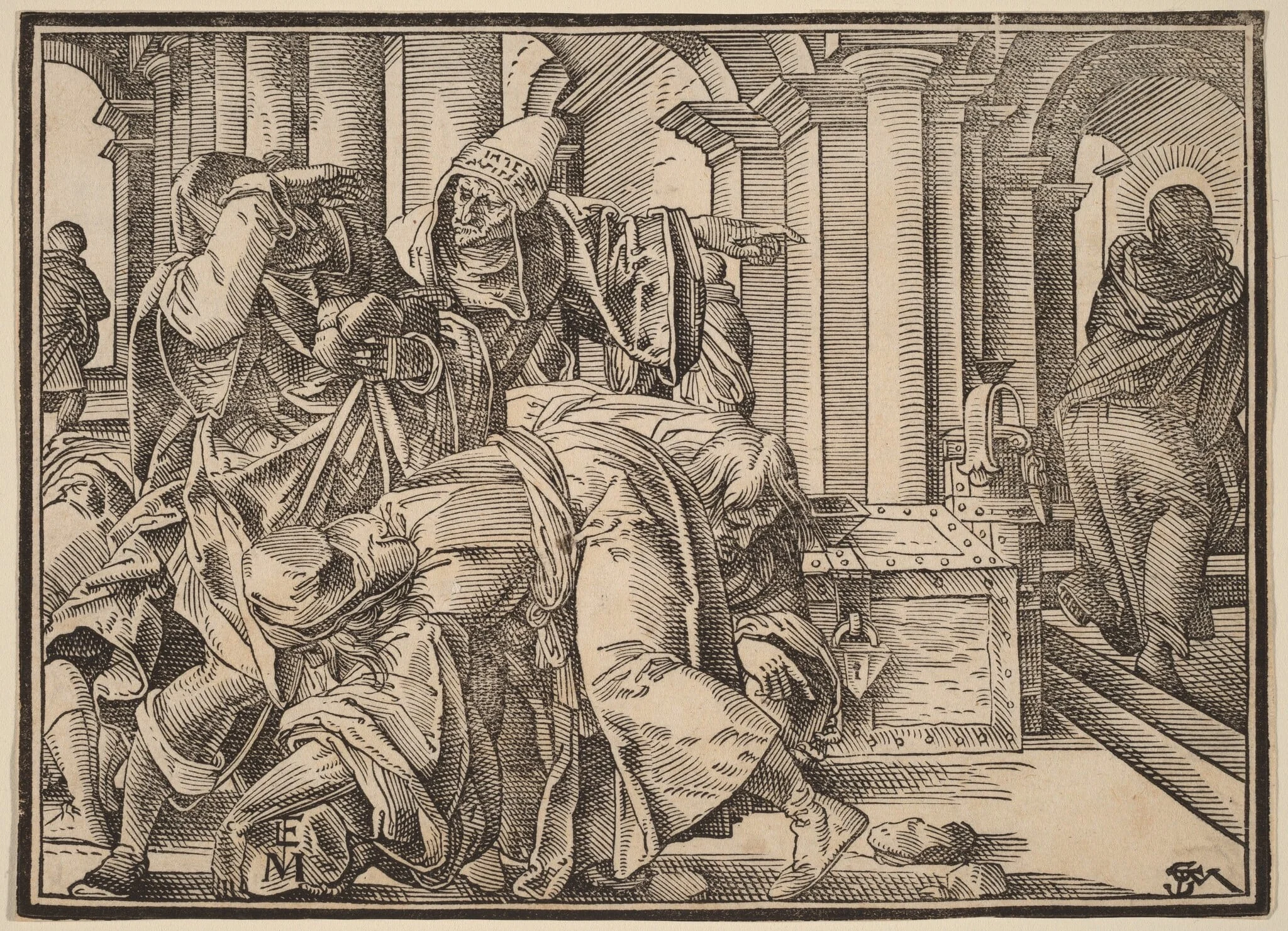 Christ Tells His Disciples of the Last Judgment, by Christoph Murer, ink, 1630