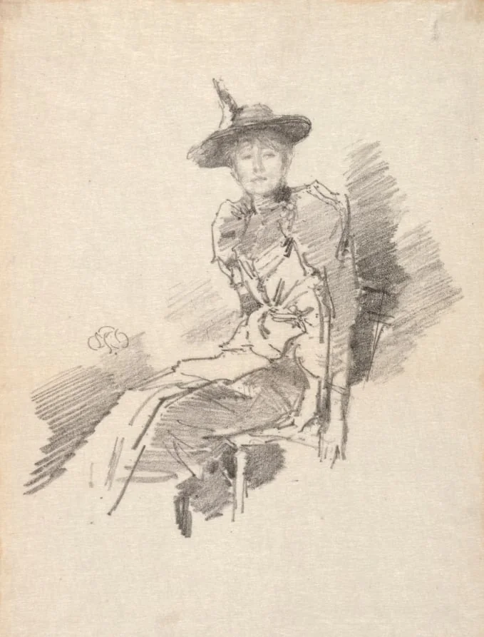 The Winged Hat, by James McNeill Whistler, 1890