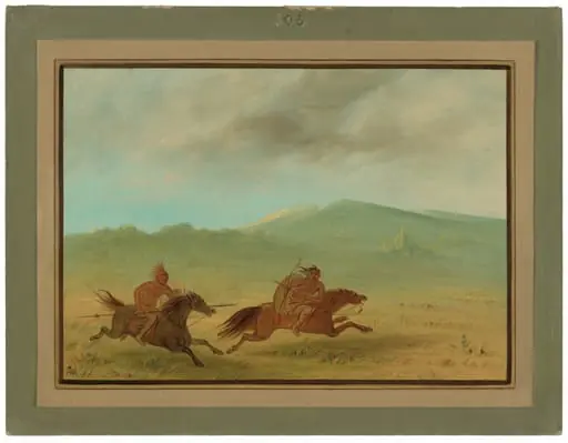 An Osage Indian Pursuing a Camanchee