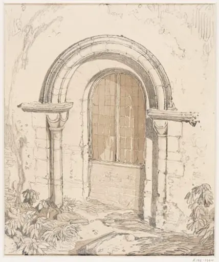 Norman doorway of St. Mary's Church, Thetford, Suffolk
