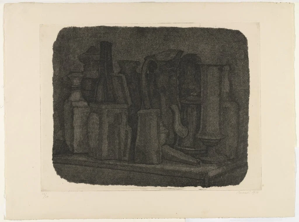 Untitled, by Giorgio Morandi, ink, 1934