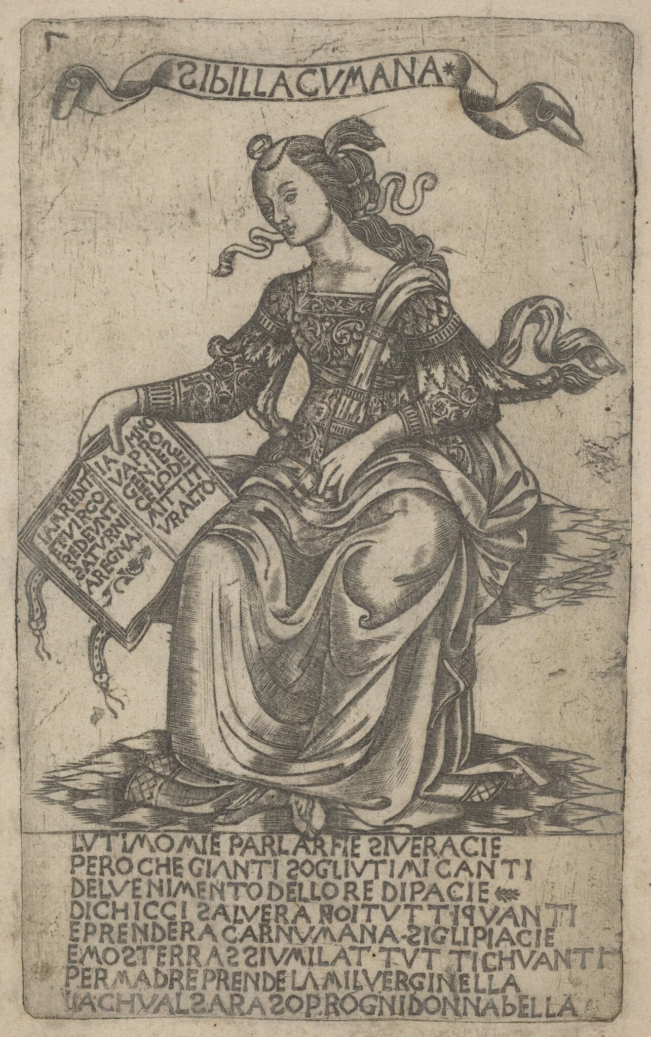 Cumaean Sibyl, by Italian 15th Century, ink, 1401