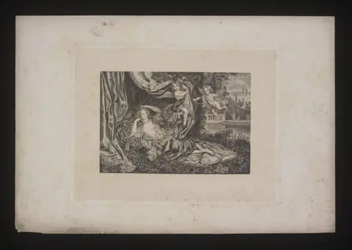 Print showing Nell Gwyn and her sons