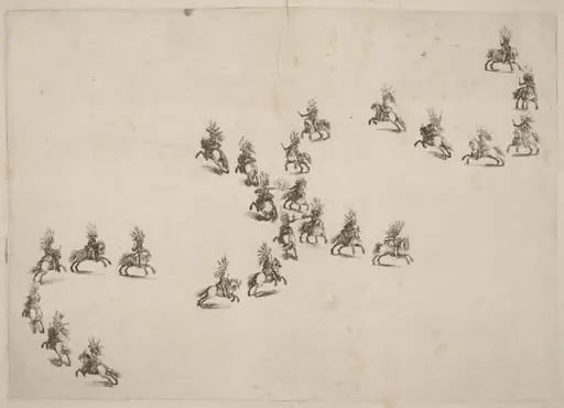 Twenty-Four Cavaliers in Double S Formation