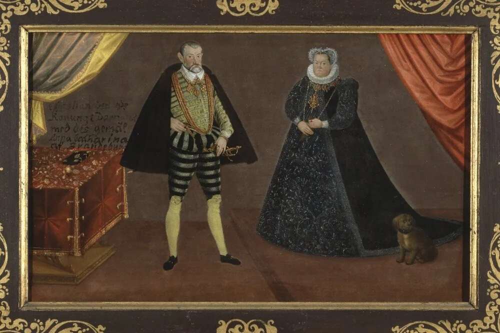 Okänt furstepar, by Unknown, oil, 1560