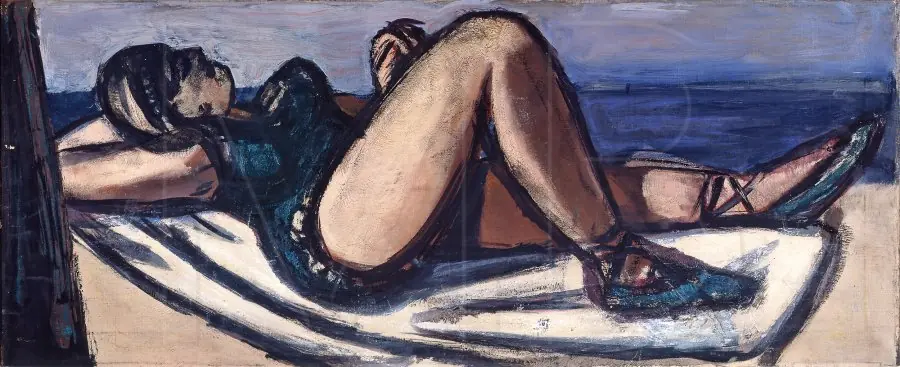 Sleeping Woman on the Beach
