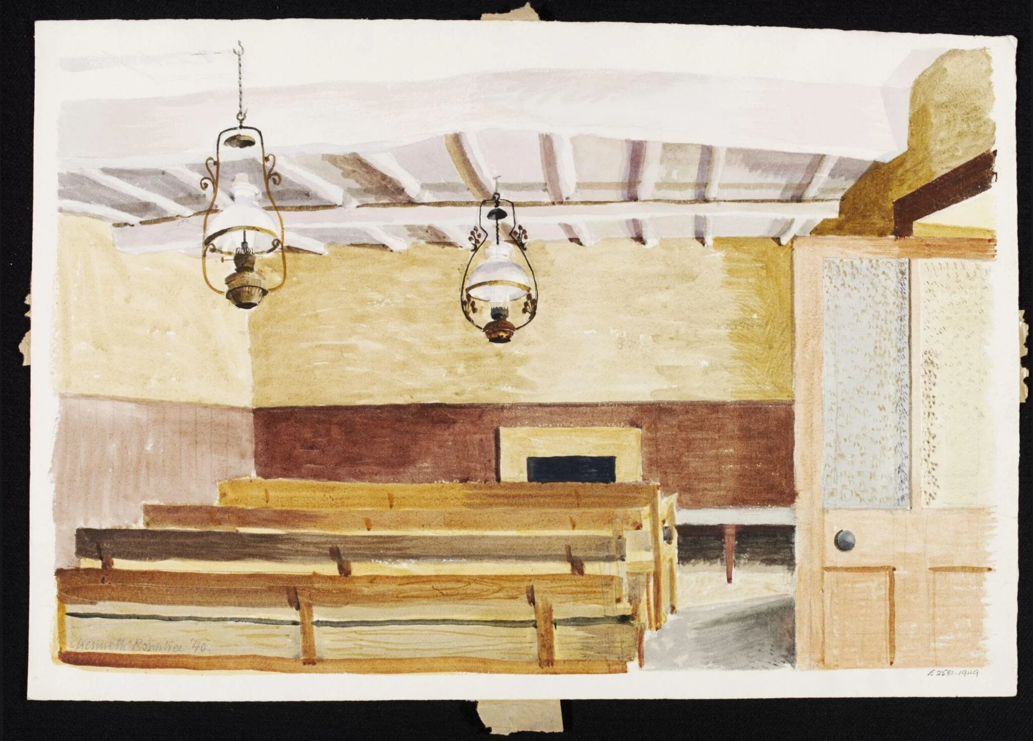 Interior of the Friends' Meeting House, Laskill, Ryedale
