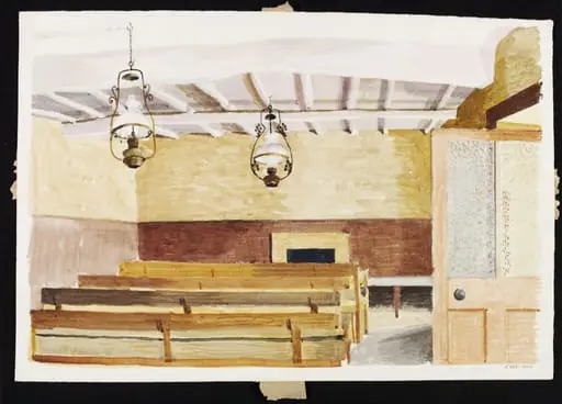 Interior of the Friends' Meeting House, Laskill, Ryedale