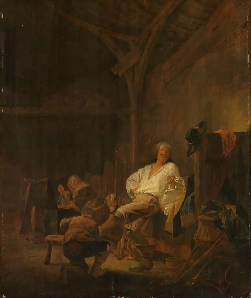 An officer in billeted quarters
