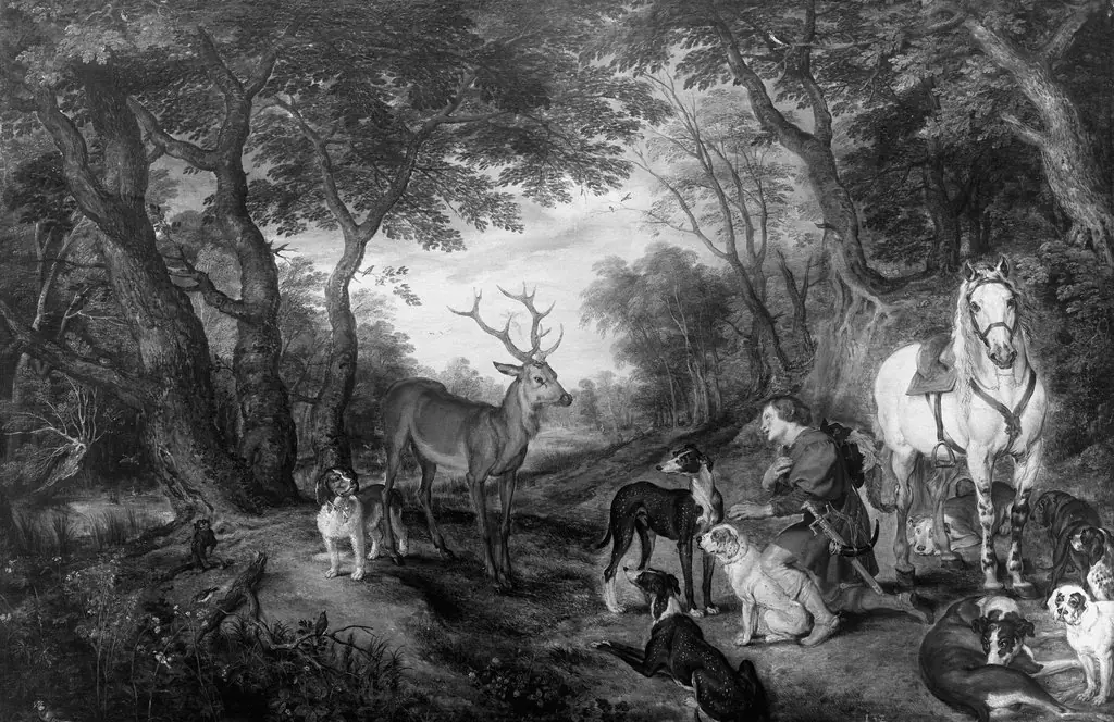 Landscape with Saint Hubert