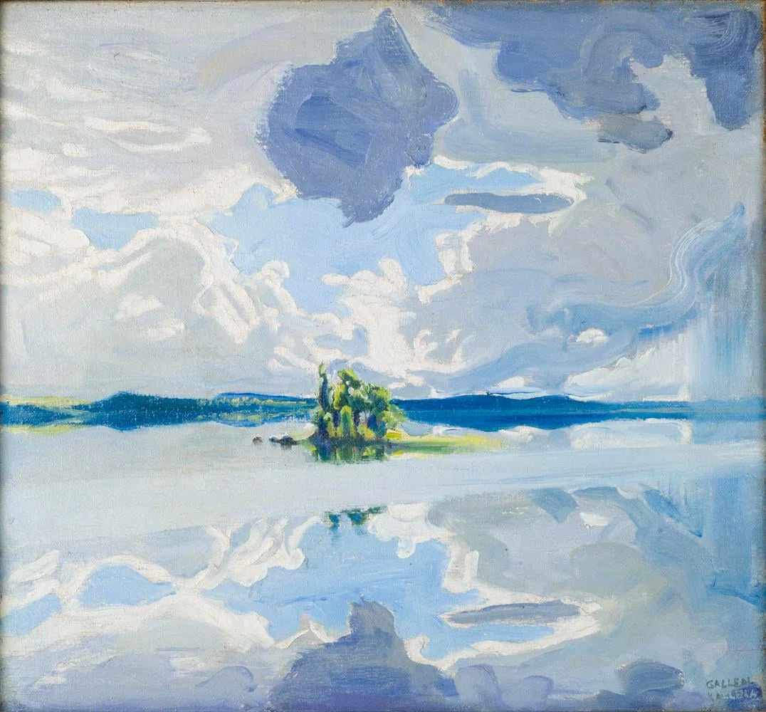 Pilviä järven yllä, by Akseli Gallen-Kallela, unspecified