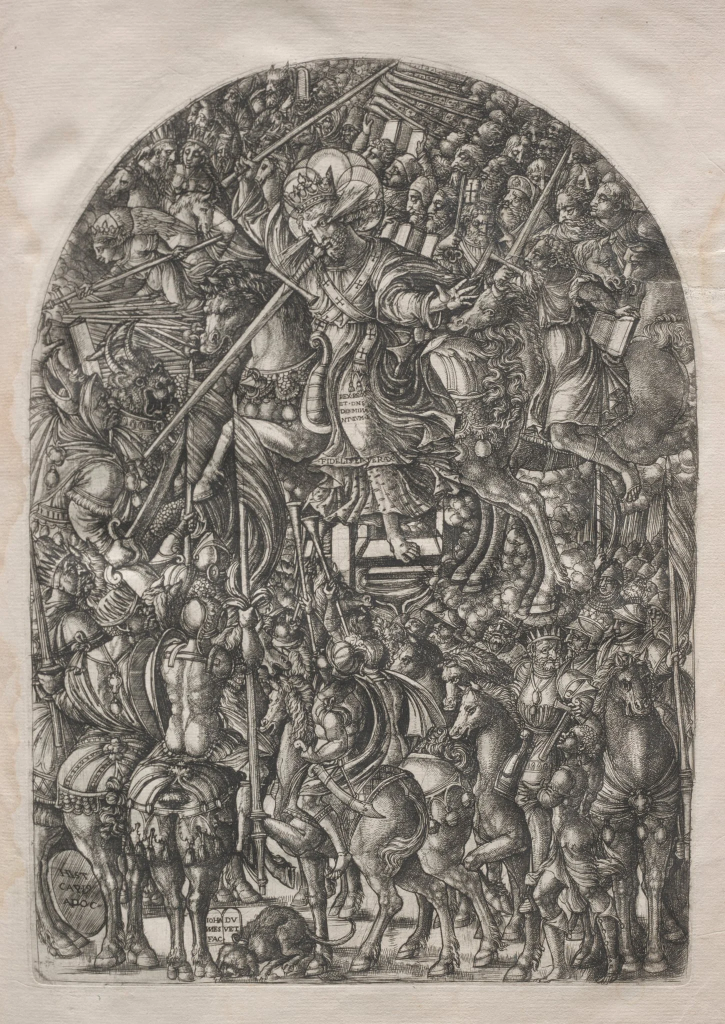 The Apocalypse:  Christ Mounted on a White Horse, by Jean Duvet, 1551
