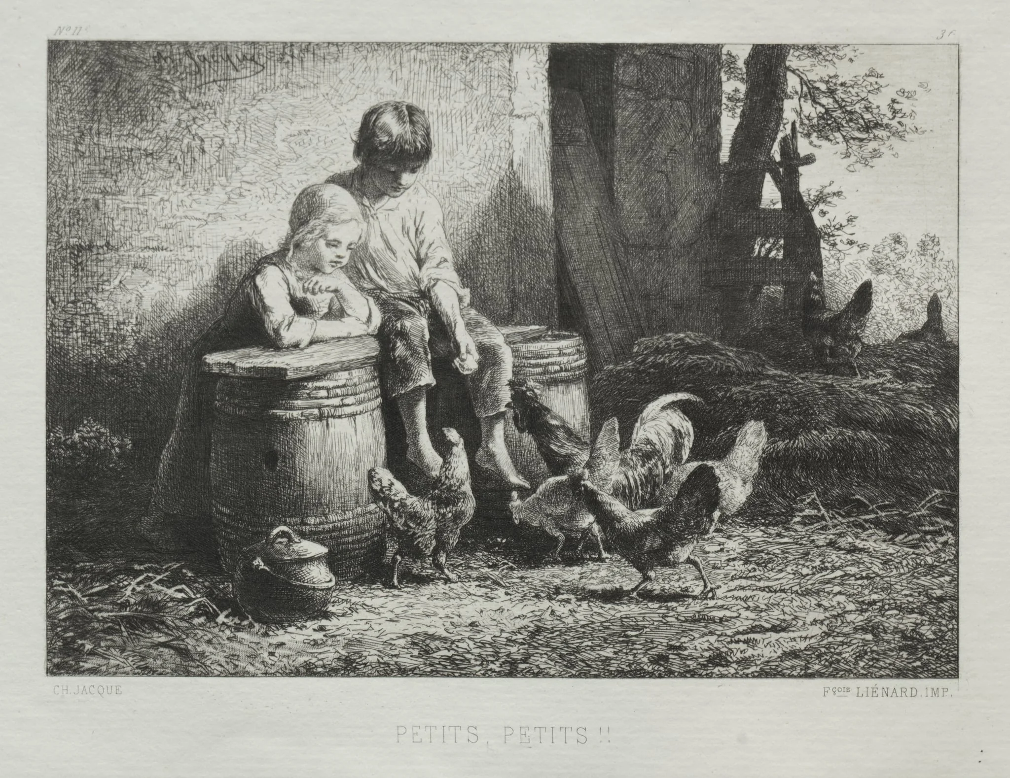 Petite, Petite, by Charles Jacque, 1864
