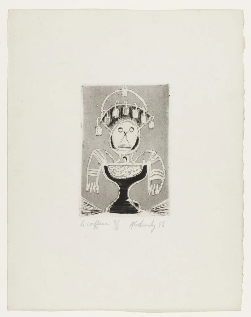 Untitled, by Pierre Alechinsky, ink, 1948