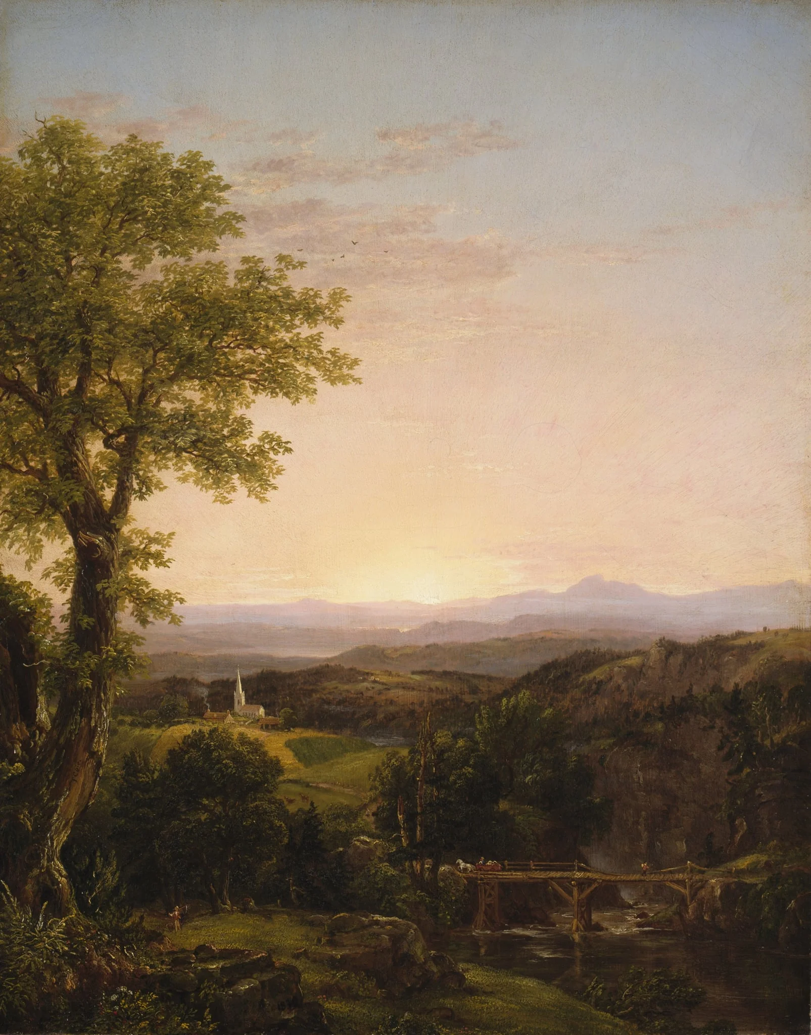 New England Scenery, by Thomas Cole, oil, 1839