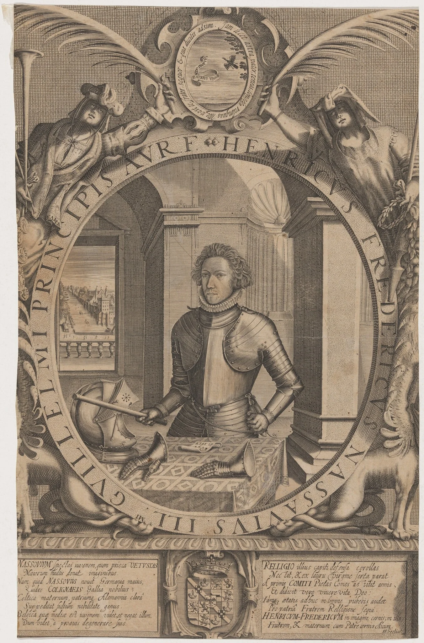 Frederick Henry of Nassau, by Dutch 17th Century, ink, 1630