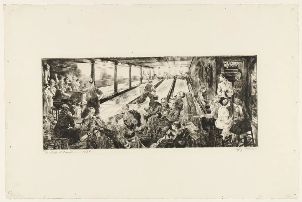 Untitled, by Peggy Bacon, ink, 1932