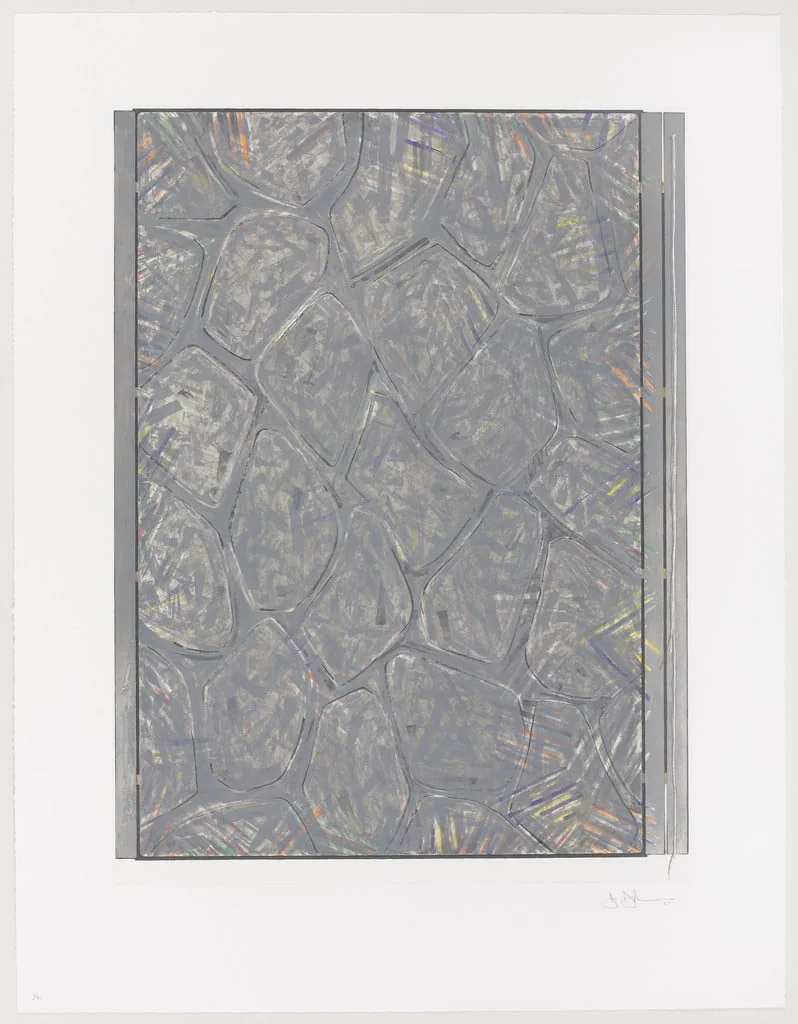 Untitled, by Jasper Johns, ink, 2007
