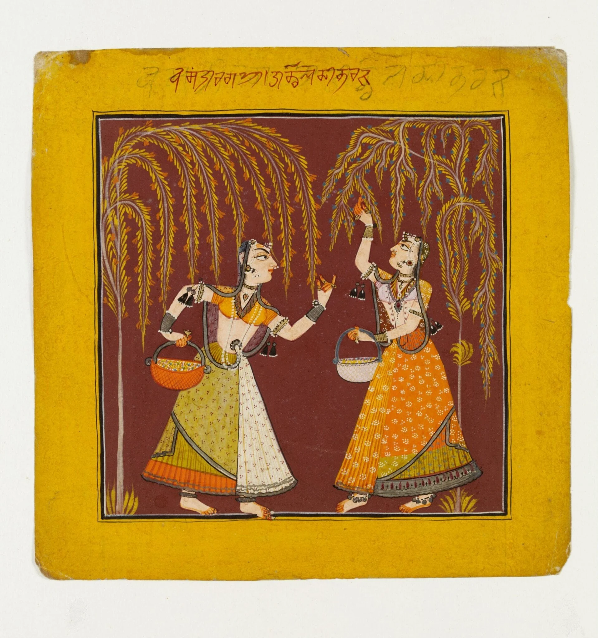 Vasanti Ragini, by Unknown, paint, 1700