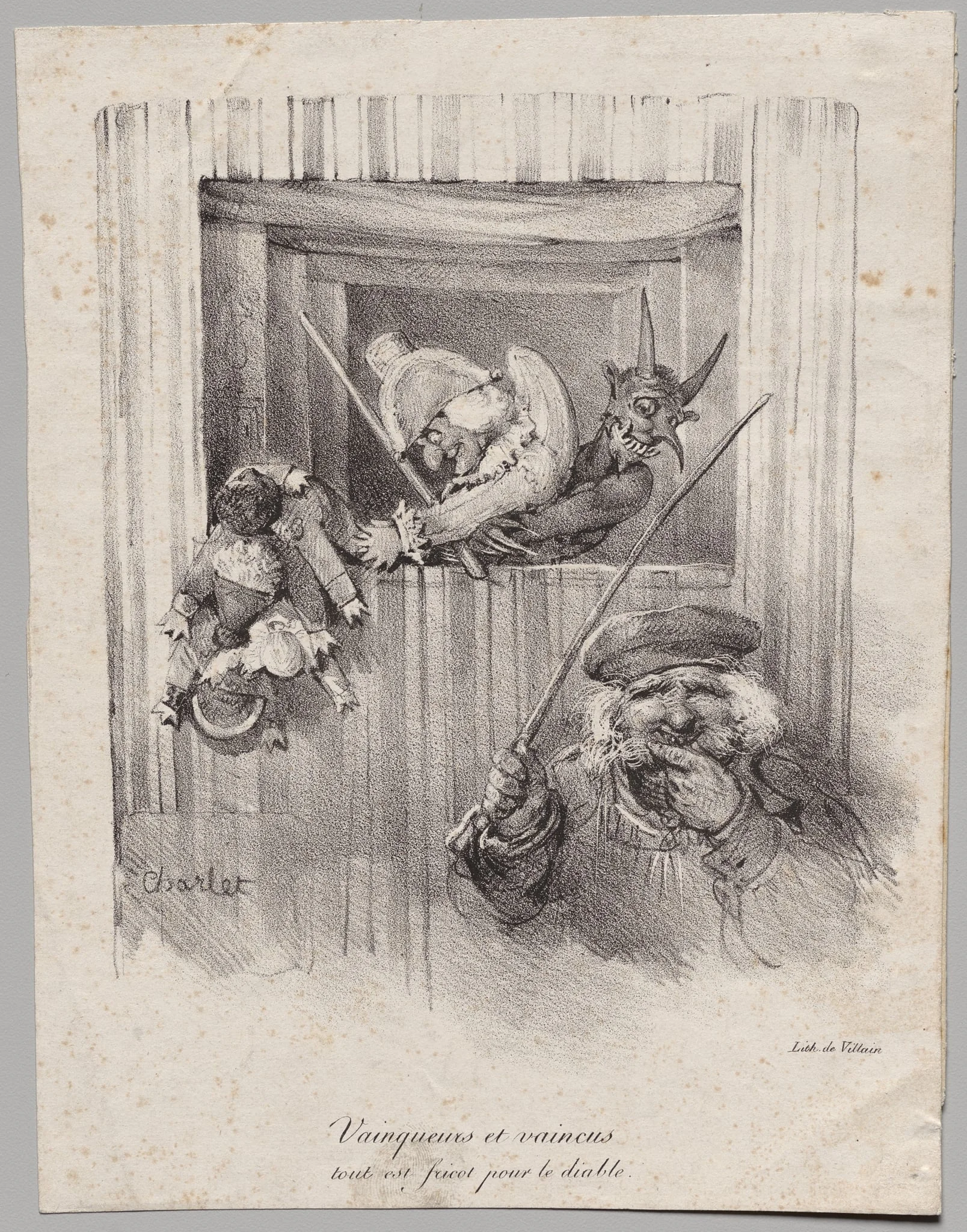 Winners and Losers, All Are Food for the Devil, by Nicolas Toussaint Charlet, 1822