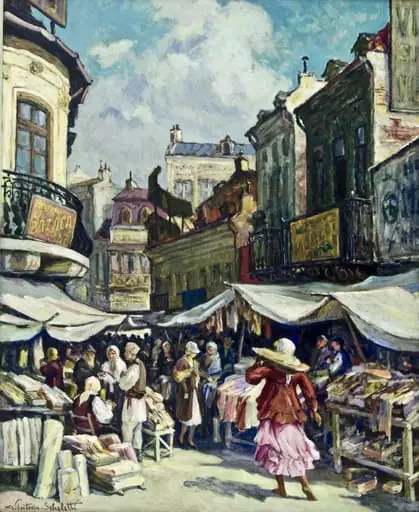 Hanul/Pasajul Bazaca, din ciclul „Bucureștiul pitoresc”