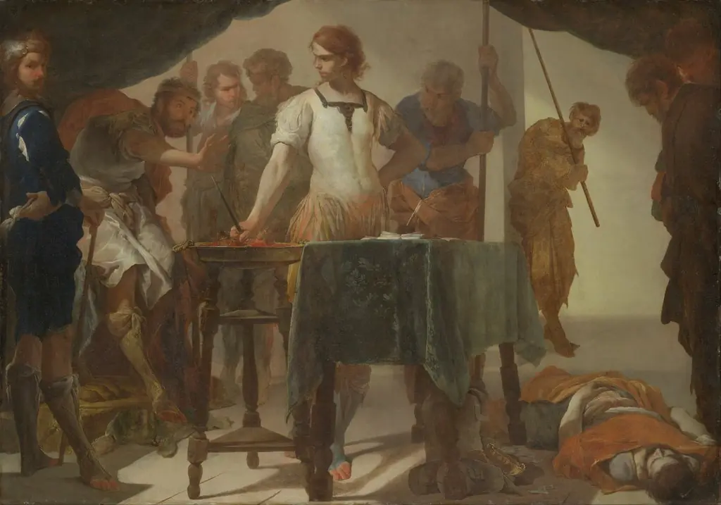 Mucius Scaevola Confronting King Porsenna