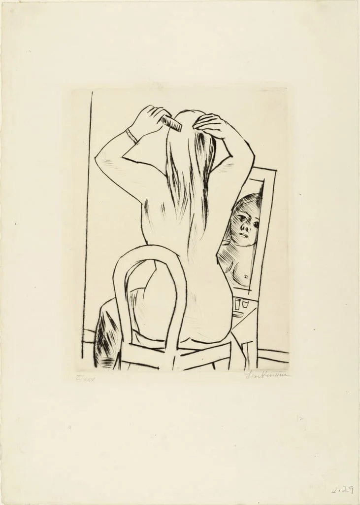Untitled, by Max Beckmann, ink, 1923