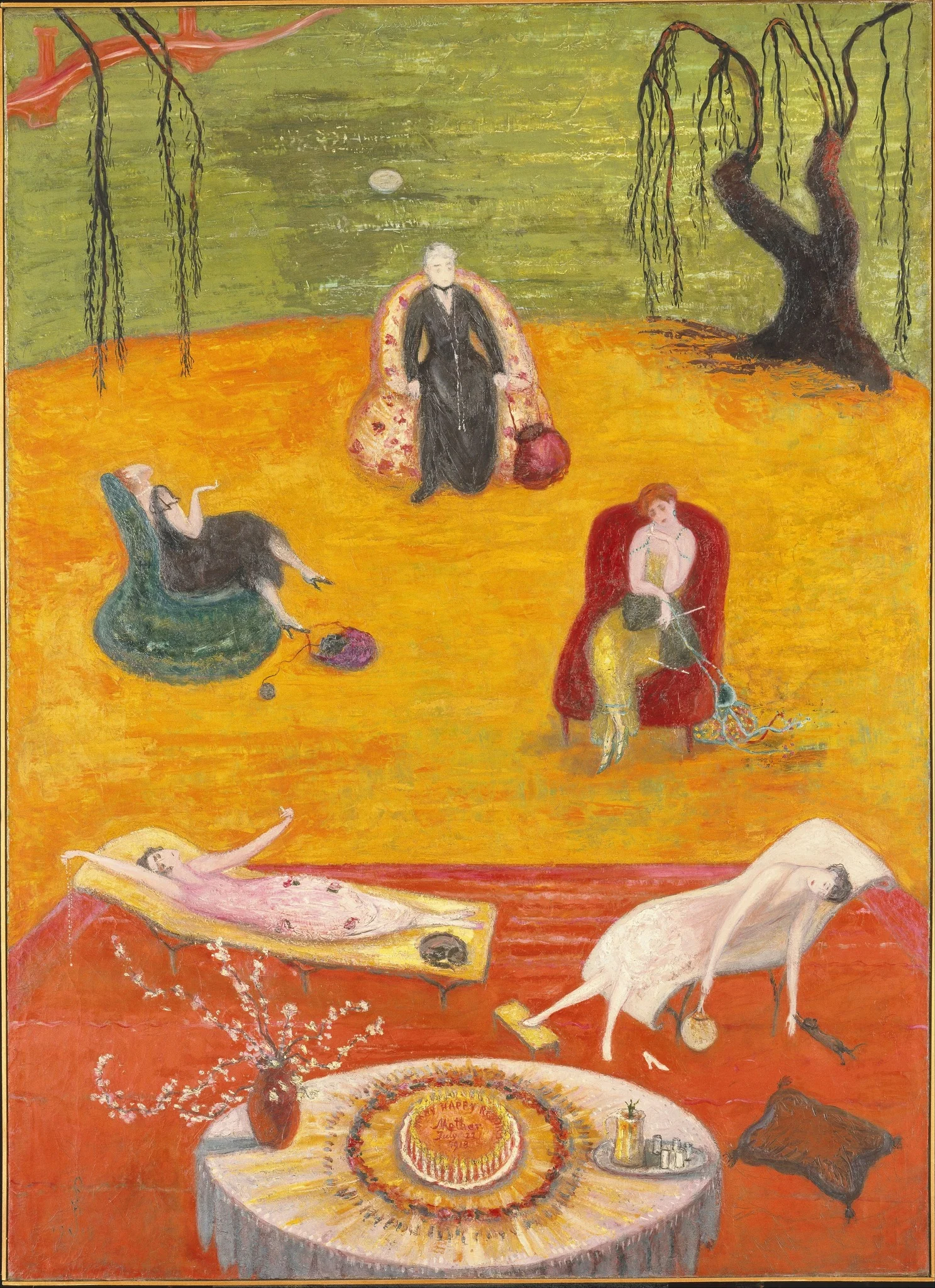 Heat, by Florine Stettheimer, oil, 1919