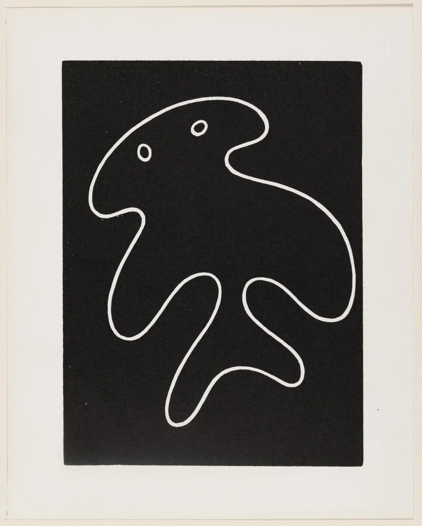 Untitled, by Jean (Hans) Arp, ink, 1950