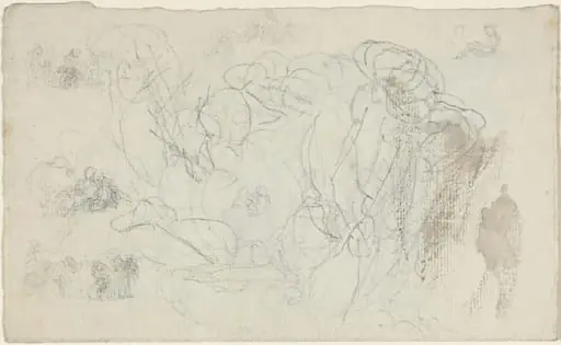 Sheet of Studies [recto and verso]